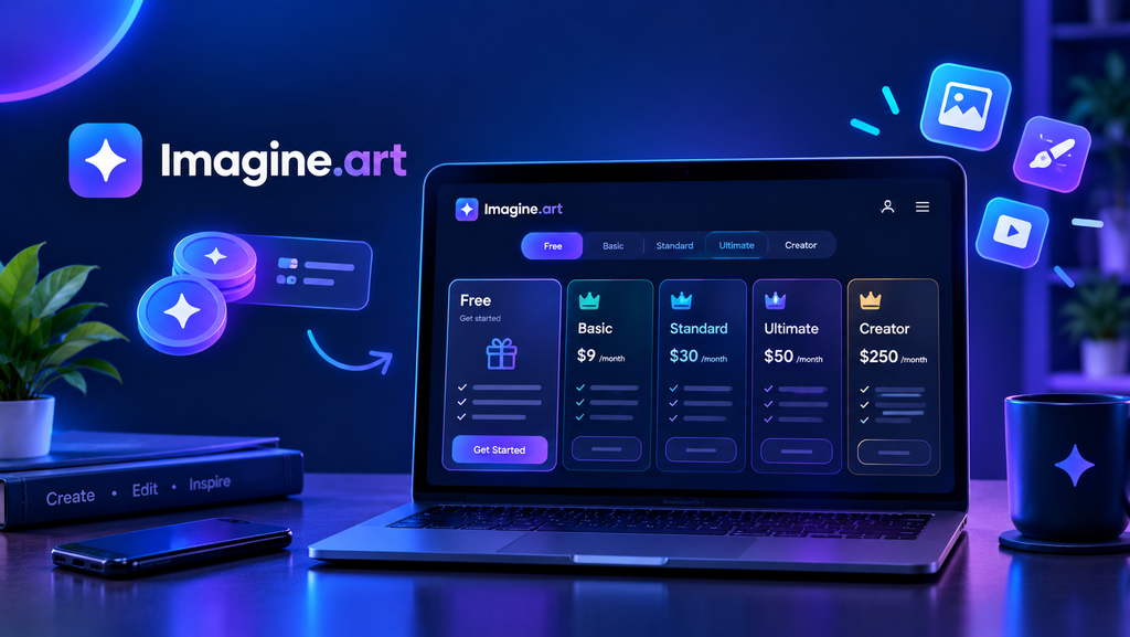 Imagine.art pricing 2026 showing free and paid plans