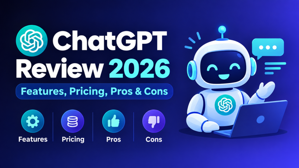ChatGPT review 2026 showing features, pricing, pros and cons