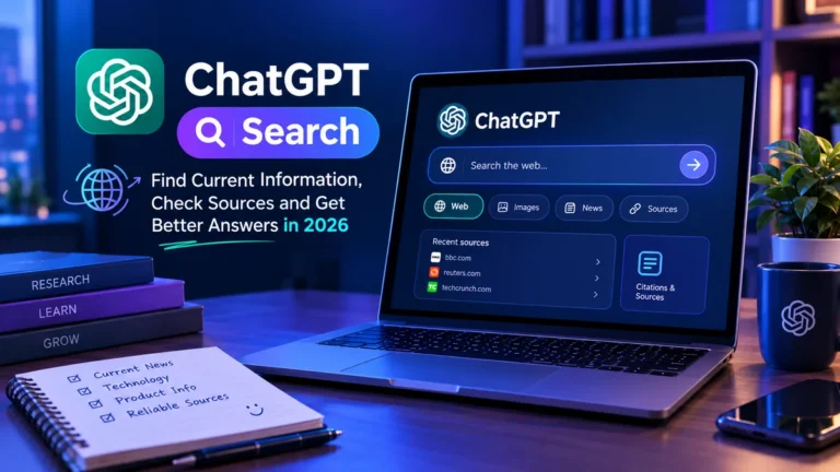How to use ChatGPT Search for finding current information and reliable sources