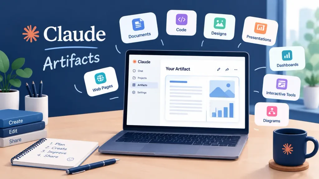 How to Use Claude Artifacts: A Beginner's Guide Creating a Claude Artifact from a prompt