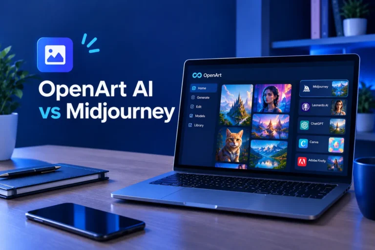 OpenArt AI vs competitors including Midjourney Leonardo AI ChatGPT Canva and Adobe Firefly